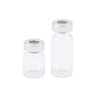 10 Pack De Vialones De Vidrio Transparente De 5/10/20ml Con Puerto De Inyección Auto Curable Para Educación - details 6