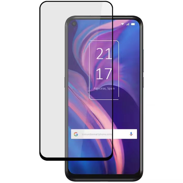Tumundosmartphone Protector Cristal Templado Completo 5D Full Glue Negro para TCL Plex - 1
