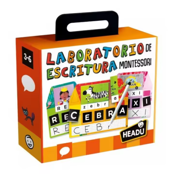 Headu Laboratorio de Escritura Montessori 3 en 1 - Desarrollo del Lenguaje para Lectura y Escritura - 1