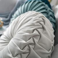 Cojín Redondo De 35cm De Terciopelo Para Decoración De Sofá Cama Silla De Oficina Con Patrón 3D De Calabaza Y Rueda De Vehículo - details 2