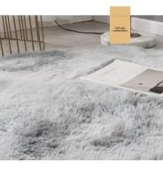 Alfombra Redonda De Peluche Sintético De Alta Calidad Para Niños Habitación Suave Y Cálida Alfombra De Cojín Fluffy Tie-Dye Antideslizante Y Resistente Al Desvanecimiento Para Interior - details 3