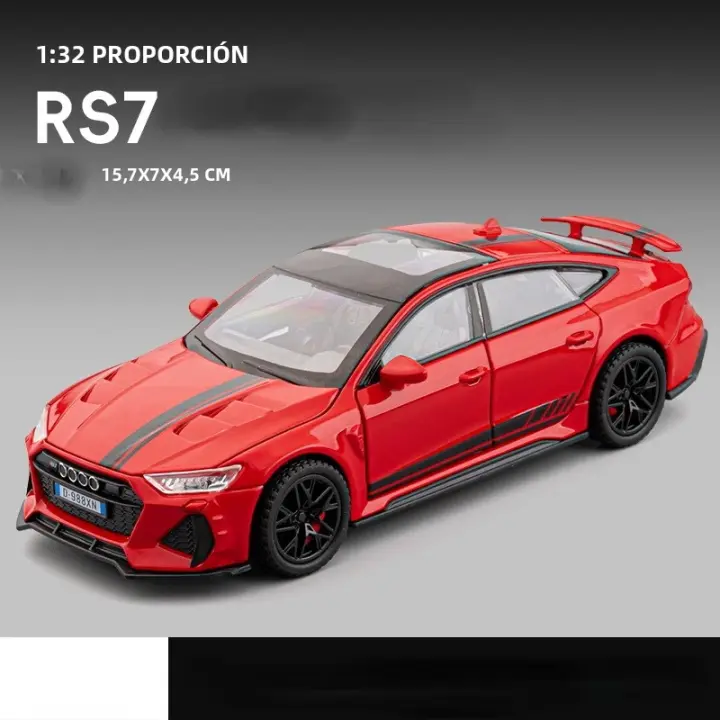 Coche Deportivo RS7 a Escala 1:32 Modelo De Aleación De Juguete Con Sonido Y Luz Para Colección Regalo Para Niños Y Novios - 1