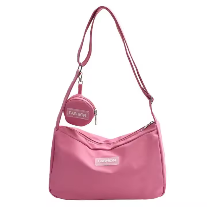 Bolso Bandolera De Gran Capacidad Estilo Coreano Otoño/Invierno Moda Casual Versátil Ligero De Oxford Para Mujer - 1