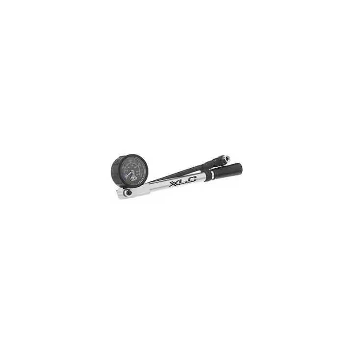 XLC PU-H03 Hinchador Horquilla Suspension Highair Pro Manómetro Racor Plata/Negro XLC PU-H03 HINCHADOR HORQUILLA SUSPENSION HIGHAIR XLC   de ciclismo para bicicleta - 1