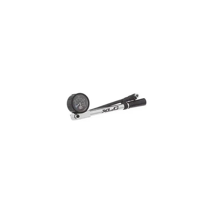 XLC PU-H03 Hinchador Horquilla Suspension Highair Pro Manómetro Racor Plata/Negro XLC PU-H03 HINCHADOR HORQUILLA SUSPENSION HIGHAIR XLC   de ciclismo para bicicleta - 1