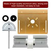 Placa De Inserto Para Mesa De Router De Aleación De Aluminio Herramienta Auxiliar De Grabado Y Trimmig Para Mecánica De Madera Benches De Madera - details 5