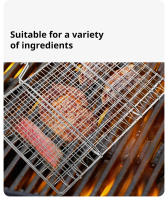 Cesta De Asado En Acero Inoxidable 304 Con Red Non Stick Para Barbacoa Herramienta De Picnic Para Carne Y Vegetales - details 3