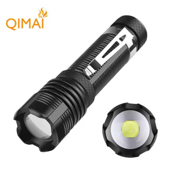 Mini linterna XHP50 de luz potente con zoom telescópico y clip para bolígrafo, linterna LED portátil para el hogar y exteriores - 1