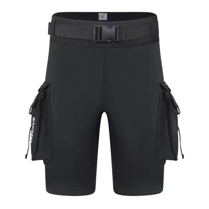 Shorts De Neopreno 3mm Para Buceo Shorts De Buceo Tech Unisex Con Cremallera D Y Agujero De Fuga Para Equipo De Buceo Accesorios De Surf Shorts De Cargo Para Hombres Y Mujeres - 1