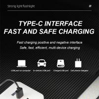 Linterna LED Potente 1000W Recargable Tipo-C 15000mah Para Camping Lanterna De Zoom 9000M Con Salida De Luz De Punto Fijo Resistente Al Agua Y Choque - details 40