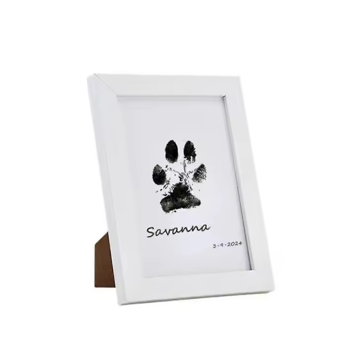 Kit de huella y huella de mascotas para, Kit de almohadilla de impresión de patas de perro, almohadilla de tinta táctil limpia para mascotas con F - 1