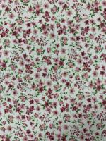 Tejidos Ortuño- Tela de Algodón Flores rosas, Tela Liberty para patchwork, prendas infantiles, decoración hogar ,manualidades, complementos,1m x  Ancho 1.50m - details 2