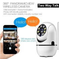 Cámara IP De Seguridad Para El Hogar 1080P Monitor De Bebé Con Vigilancia Nocturna Y Seguimiento Automático WiFi Doméstico Cámara Dome Blanco - details 1
