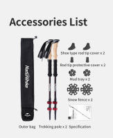 Naturehike Pares De Poles De Trecking De Fibra De Carbono Collapsible Telescópicas Pesas Ligera Para Caminar Senderismo Escalada - details 8