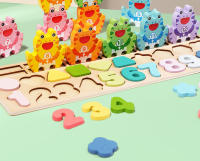 Juego De Pesca De Formas Montessori En Madera Bloques De Construcción Para Niños Educativo Jigsaw De Conteo Y Matemáticas - details 0