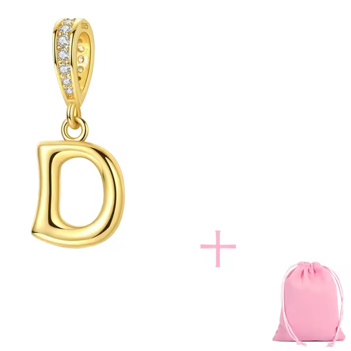 Encantos Originales De Plata 925 Árbol De Familia Pendientes Letra Cuentas Aretes Compatible Con Pulsera Collar Joyería DIY Regalo Con Bolsa De Terciopelo - 1