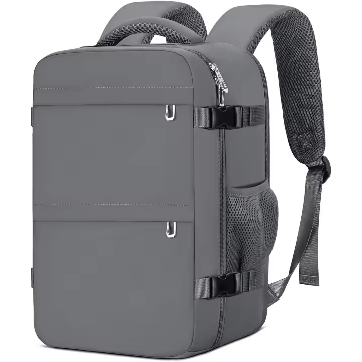 Mochila Viaje Cabina Avion 40x20x25, Mochila de Cabina para Ryanair, Maletas de Viaje Cabina, Travel Backpack, Mochila Portatil Hombre Mujer, Equipaje de Mano Bolso Mochilas 20L - Verde - 1
