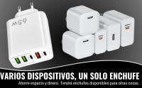 Cargador USB C Carga Rápida Marca NF MAXONE - Cargador USB Múltiple 5 Puertos - Enchufe Multiple USB C 65 W – Adaptador USB C Compatible con Samsung, iPad, iPhone, Huawei, Google, Carga Rapida.65W - details 1