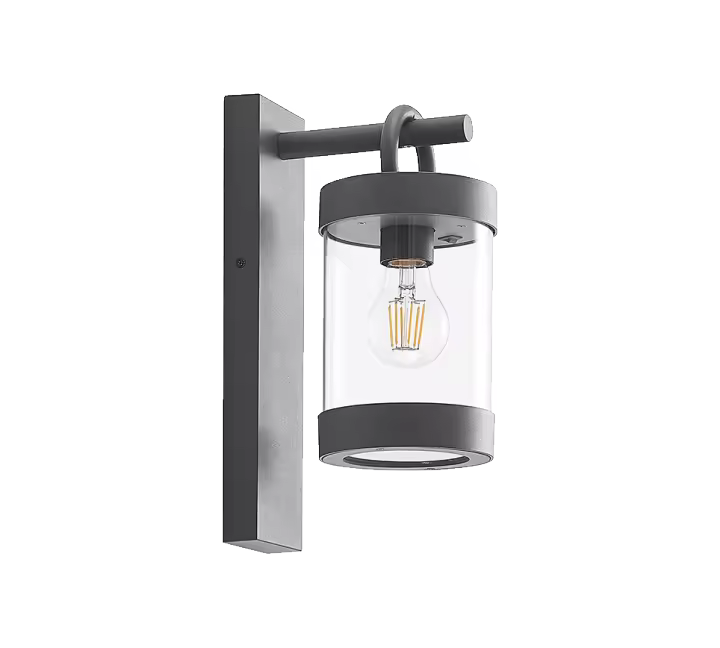 Aplique exterior con sensor de luz SAMBESI antracita de Trio Lighting, - 1