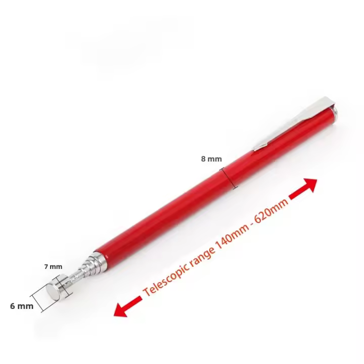 Bolígrafo Magnético Portátil Mini Herramienta Extendible Para Recoger Bolas Y Tornillos Stabilizador De Capacidad Práctico Para Metalworking - 1