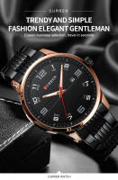 Reloj De Pulsera De Lujo Para Hombres CURREN De Acero Inoxidable Con Movimiento De Cuarzo Manos Luminosas Fecha Automática Estilo Casual - details 0