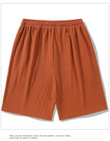 Shorts Deportivos Para Hombre Verano Malla Helada Secado Rápido Estilo Waffle Con Cordón Pantalones Cuatro Cuartos Moda - details 16