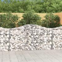 vidaXL Cesta gaviones forma arco hierro galvanizado 200x30x100/120 cm - details 1