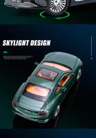Modelo De Coche De Escala 1:24 Continental GT En Aleación Con Función Retroceso Y Luz Sonido Coche Deportivo De Metal Simulación Regalo De Colección Con Chasis Plástico Neumáticos De Goma Tamaño Aproximado 20.5*9*6CM - details 8