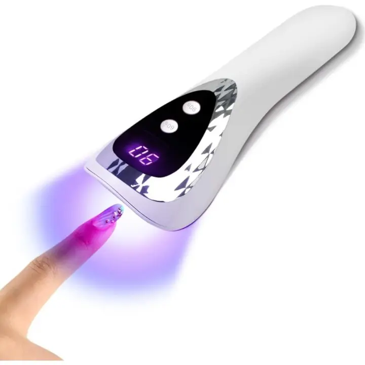 Lámpara de uñas LED UV de mano, minisecadora inalámbrica mejorada, luz de curado de esmalte de gel de resina recargable por USB - 1