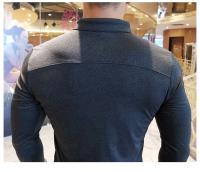 Camiseta De Compresión Para Hombre Manga Larga Ropa Deportiva Para Gimnasio Correr Fitness Senderismo Antirrash Sudadera Talla Grande - details 1
