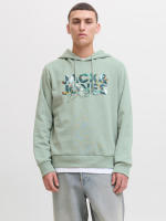 Jack & Jones Pack 2 Sudaderas con capucha Hombre Mod JJGEPLASS Color Iceberg Green y Sky Captian Logo estampado Moda Casual Informal ideal OTOÑO INVIERNO REF 279119 - details 2