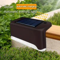 4PCS Luz Solar Para Piso Exterior IP65 Impermeable Jardín Patio Camino Puerta Solar Energía Solar Para Railing Escaleras Paso Valla - details 1