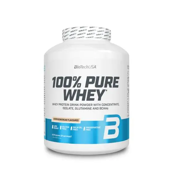 100% PURE WHEY de Biotech USA Proteina de Suero de Leche + SHAKER DE REGALO - 1