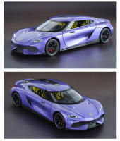 Modelo De Coche Supercarro Gemini GT De Aleación 1/24 Con Sonido Y Luz Vehículo De Simulación Juguete Coleccionable Para Niños - details 15