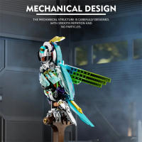 Kit De Construcción De Bloques Técnicos Creativos Con Luz De Un Modelo De Perro Mayor Para Niños Juguetes Educativos De Artesanía De Animales - details 5