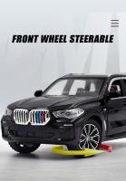 Coche De Juguete De Aleación X5 Escala 1:24 SUV Con Función De Retroceso Y Sonido Luz Regalo Para Niños Coleccionables De Metal - details 3