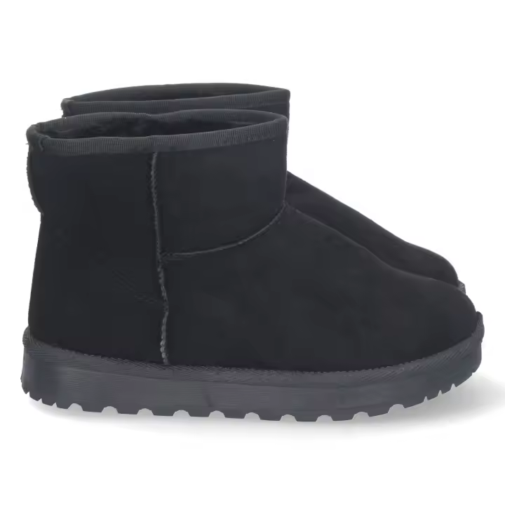 Botas australianas caña baja forradas en pelo mujer color negro - 1