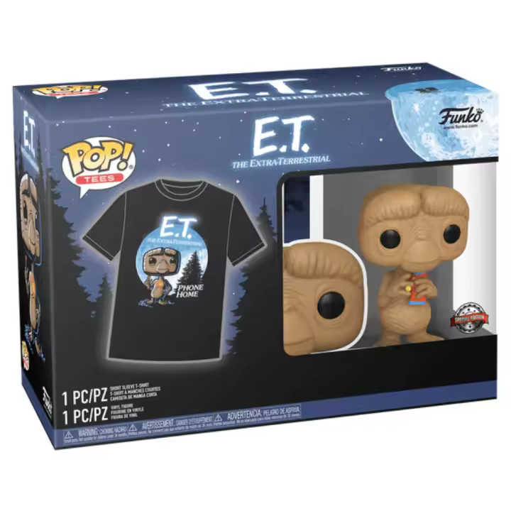 Funko Pop  Set exclusivo Funko E.T. with candy (1266) y camiseta - 1
