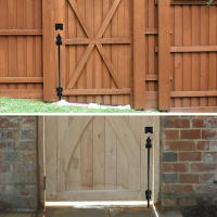 Cerradura De Puerta Portátil De Alta Resistencia Cerradura De Acero Para Puerta Sola De Madera Jardín Herramienta De Bloqueo De Puerta - details 5
