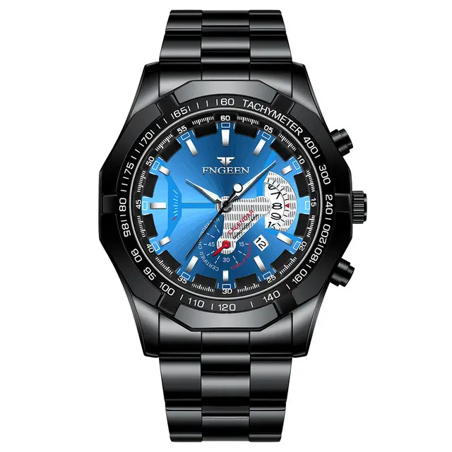 Reloj De Pulsera Deportivo Militar De Lujo 2024 Relogio Masculino Resistente Al Agua De Acero Inoxidable Calibre De Cuarzo Moda Casual - 1