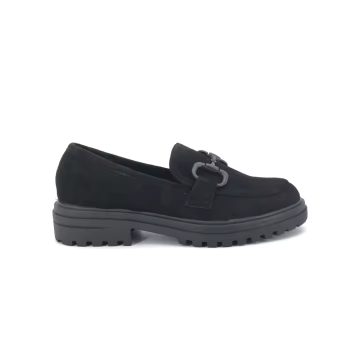 Mocasín Buonarotti para mujer, mod.2481, Mocasín liso con adorno en el empeine y plantilla acolchada - 1