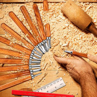 Juego De 12 Piezas De Cincel De Carving De Madera Con Mango De Madera Herramientas De Cincel De Acero Inoxidable Para Carpintería Kit De Cuchillos De Mano - details 6
