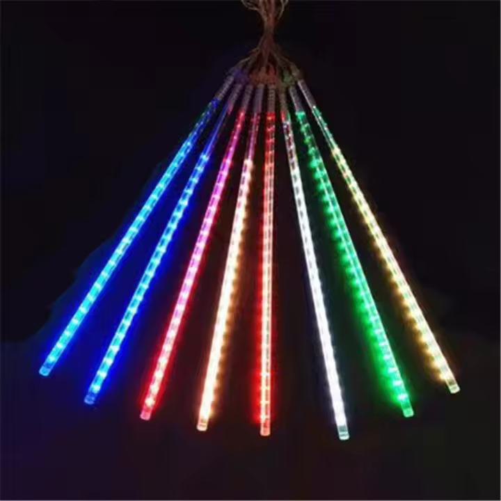 Luces De Invierno LED Para Exteriores Estallido De Meteoros Con Caída De Hielo Decoración Navideña Luz Cascada De Copos De Nieve Para El Hogar - 1