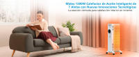MIDEA Radiador Eléctrico de Aceite 1500W – Calefacción Eléctrica Bajo Consumo de 7 Elementos – 3 Niveles de Potencia, Termostato Ajustable – Calentador con Protección de Sobrecalentamiento - details 0