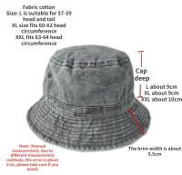 Gorro De Buho De Lino Algodón Para Hombres Y Mujeres Tamaño Grande 64cm Protección Solar Sombrero De Panamá Estilo Bob - details 3