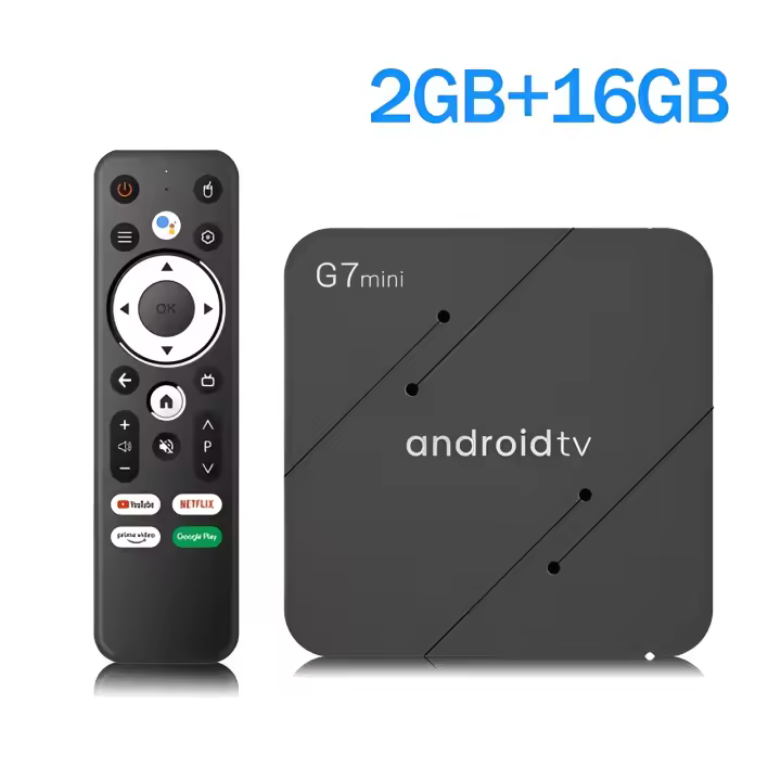 Dispositivo de TV inteligente iATV G7 mini, decodificador con Android 11, S905W2, cuatro núcleos, Control remoto por voz BT, BT5.0, USB3.0, Wifi Dual 2,4G y 5G - 1