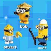 Mini Juguete De Bloques De Construcción Despicable Me Serie Juguetes De Puzle Minion Para Decoraciones Y Regalos De Cumpleaños Para Niños Edad Recomendada 3-18 Años Material ABS Plástico - details 1