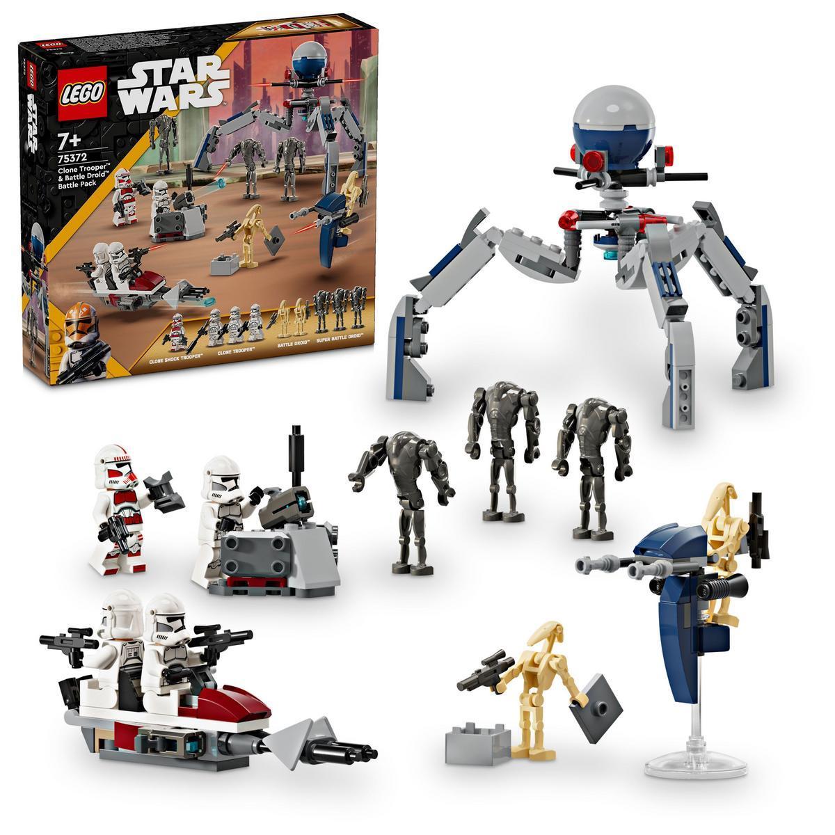 LEGO 75372 Star Wars Pack de Combate: Soldado Clon y Droide de Combate Set