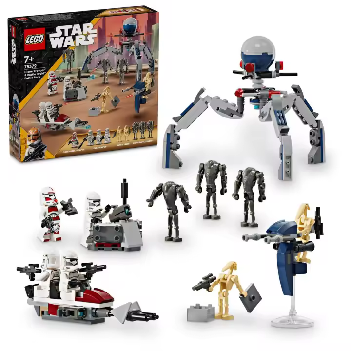 LEGO 75372 Star Wars Pack de Combate: Soldado Clon y Droide de Combate Set - 1