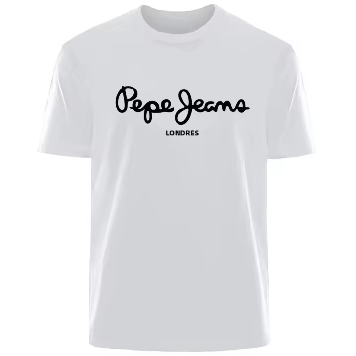 Pepe Jeans London Camiseta Corta De Mujer Con Logo Estilo De Calle Neutra Moda De Lujo Top Y2K Casual Polyester Toda La Season - 1